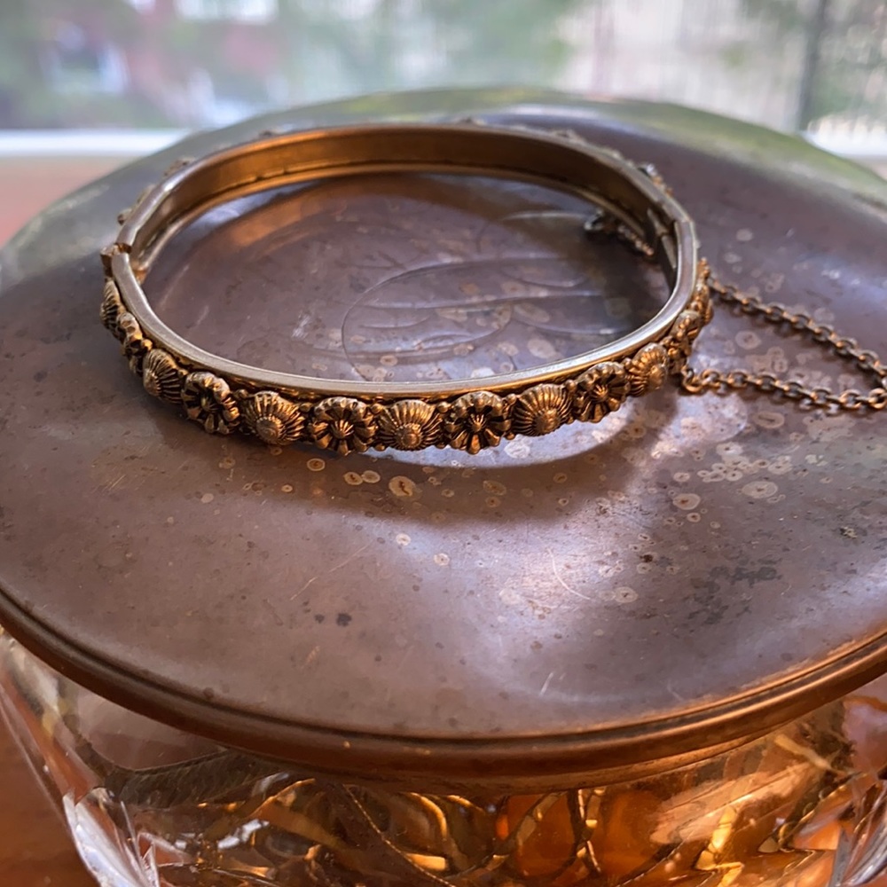 Vintage sterling silver bracelet for small wrist
